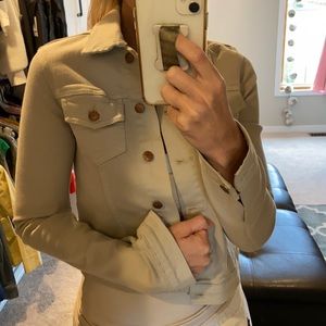 Joes Jeans Denim Fall Jacket Gray w/ Gold Buttons